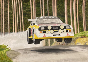 Airborne Audi - Rally Car Prints